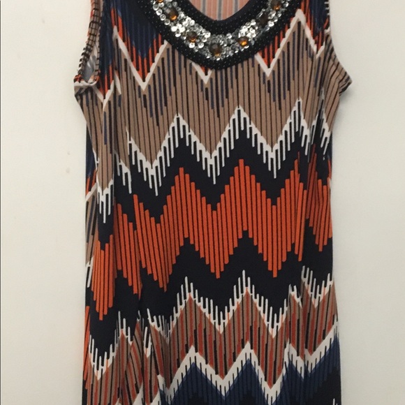 NY Collection Sparkly sleeveless dress S - Picture 2 of 5